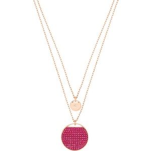 Swarovski Ginger Layered Pendant In Pink